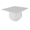 Class Act Graduation Adult Unisex Matte Graduation Cap, White