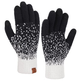 FZ FANTASTIC ZONE Womens Winter Warm Touchscreen Gloves Knit Texting Working Thermal Gloves for Women Cold Weather Gifts