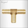 Horiznext Brass Hose Splicer Fitting, Tee, 1/2" x 1/2" x