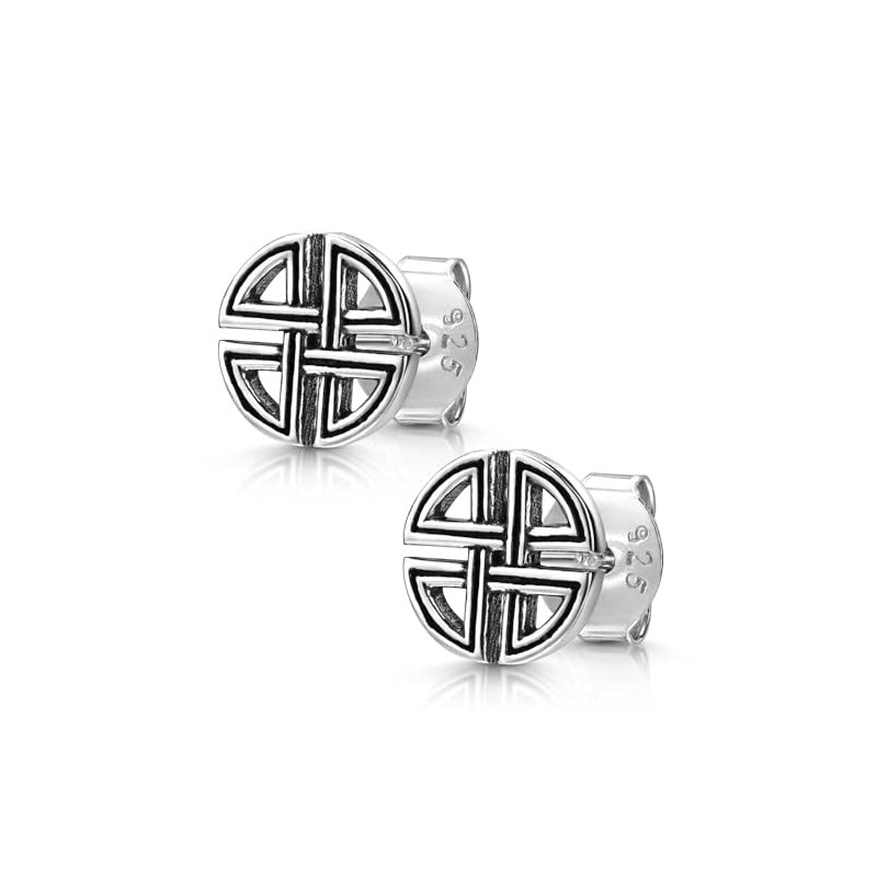 MATERIA by Matthias Wagner SO-203 Men's Earrings 925 Silver Celtic