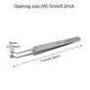 Meibomian Gland Expressor, Stainless Steel Round Tip Eyelid Tweezers