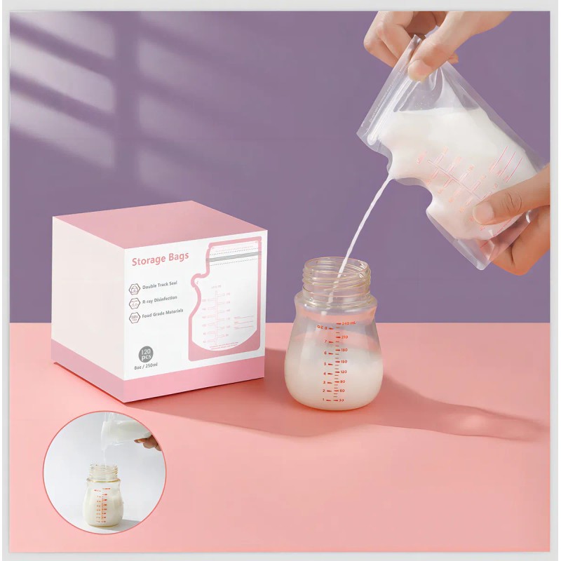 Bolsa De Almacenamiento De Leche Materna 250ml 120 Piezas