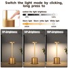 YIBEN 2Pack Cordless Table Lamp, Rechargeable LED Battery 5000mAh Metal