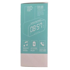 PANTONE Alarm Clock With Wireless Speaker with Bluetooth New In Box