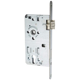 ABUS - Mortice Lock for Front Doors ESHT PZ R S 65 92 20-61734, Silver