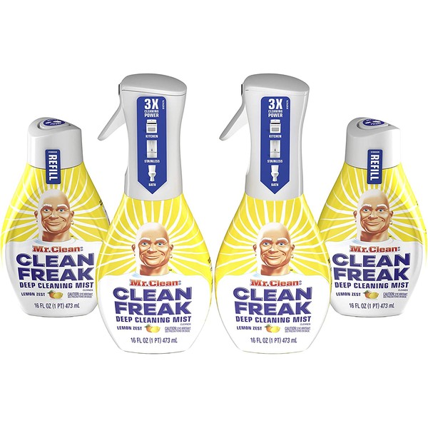 Mr. Clean Freak Deep Cleaning Mist Spray Refill, Lemon Zest