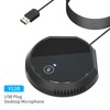 Desktop USB Conference Microphone 360° Omnidirectional Condenser Plug & Play