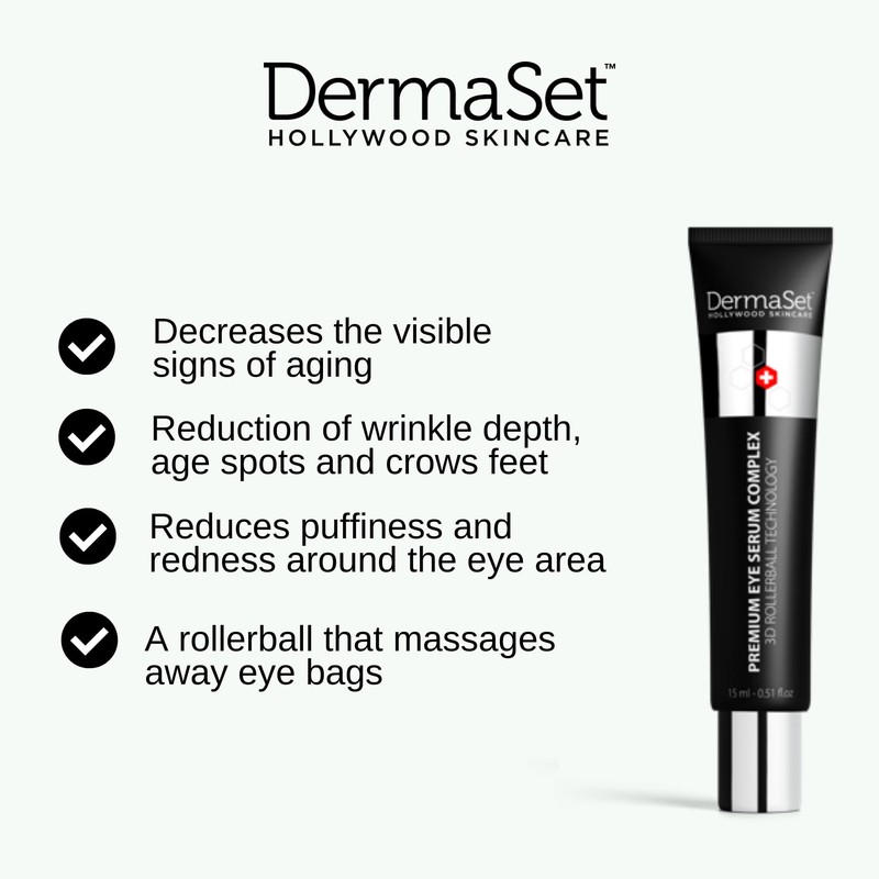 DermaSet Eye Serum with Caffeine and Vitamin C to Improve
