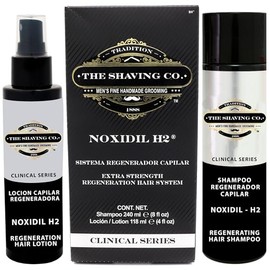 Sistema de regeneración Capilar. Incluye Shampoo y Loción Noxidil H2 para Crecimiento de Cabello. Unisex. TRATAMIENTO CAPILAR DE PRIMERA GENERACIÓN - 