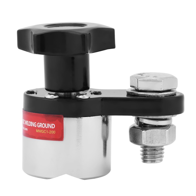 200A Magnetic Welding Ground Clamp Grounding Magnet Connector Industrial Welding