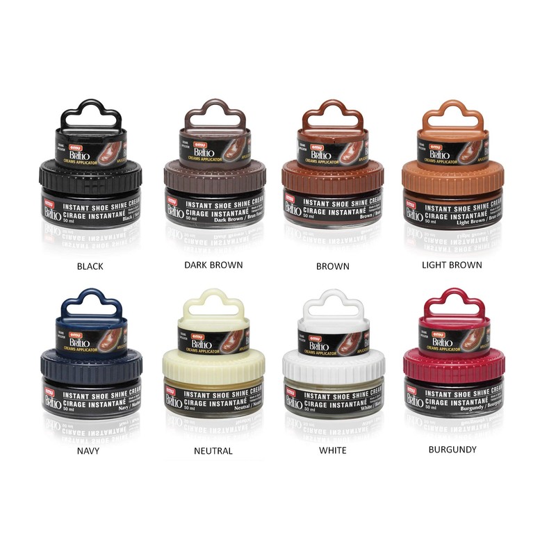 Moneysworth & Best Instant Shoe Shine Cream Kit with Dauber,