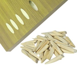 Kosmi 50-Pack Solid Wood Pocket Hole Plugs Pine Pocket Hole Plugs Woodworking Inclined Hole Pocket Hole Plugs