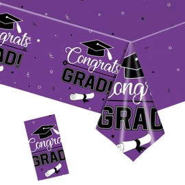 Graduation Tablecloth Green for 2024 Graduation Party Decorations Supplies,Graduation Table Decorations,137*274cm Plastic Congrats Grad Table Cloth Table Cover for College High School Class of 2024