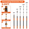 26FT Reach Cobweb Duster with Extension Pole - Spider Web