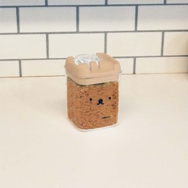 Okato Boris Storage Container, Canister, 9.1 fl oz (270 ml), Face Only, Bolis Easy Lock, Simply collapse the lever to see the contents Clear Container, Width 3.0 x Depth 3.0 x Height 3.9 inches (7.5 x