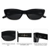 SOJOS Trendy Polarized Narrow Cat Eye Sunglasses for Women Retro