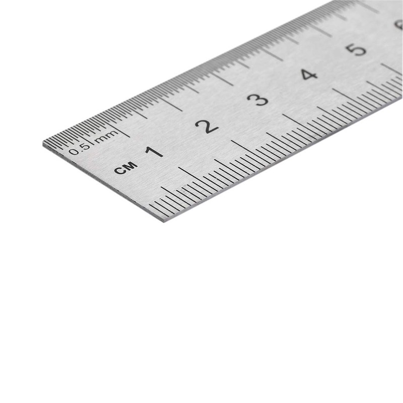 sourcing map Straight Ruler 15cm 6 Inch Metric Stainless Steel