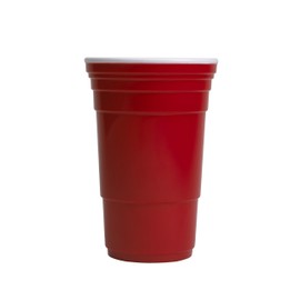 Red Cup Living 32 oz Cup, Reusable Plastic Cups | Extra Sturdy Big Red Plastic Tumbler, BPA Free Drinking Cup | Red Cup Style Plastic Cups Dishwasher Safe | The Large Drinking Glasses for BBQ - Set of 1