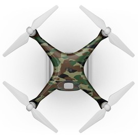 DesignSkinz - Compatible with Drone DJI Phantom 3/3 Pro - Skin Decal Protective Scratch Resistant Vinyl Wrap - Traditional Camouflage