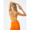 Koton Women's Spaghetti Strappy Binding Detail Sport Bra, Orange (207),