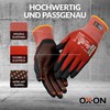 OX-ON Flexible Advanced 1901 Red Work Gloves, Extremely Durable Safety