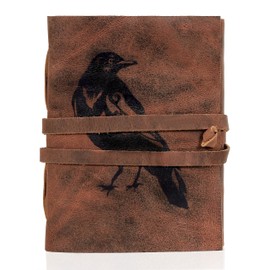 Gothic Crow Notebook: Beautiful Raven Unlined Paper journal, Black Crow Lover Gifts, Goth Gifts for Men and Women, Gothic Spiral Book of Shadow Journal, Grimoire Witchcraft Sketchbook Spiritual Raven Crow Journal