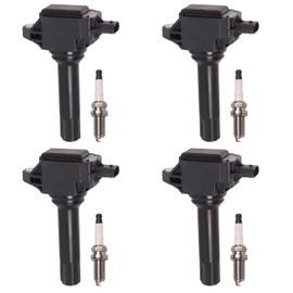 ENA Set of 4 Ignition Coil & Iridium Spark Plug Compatible with Subaru Forester Outback Impreza XV Crosstrek Legacy H4 2.0L 2.5L 2013 2014 2015 2016 Replacement for UF724 SU00300417 93501 XP5683