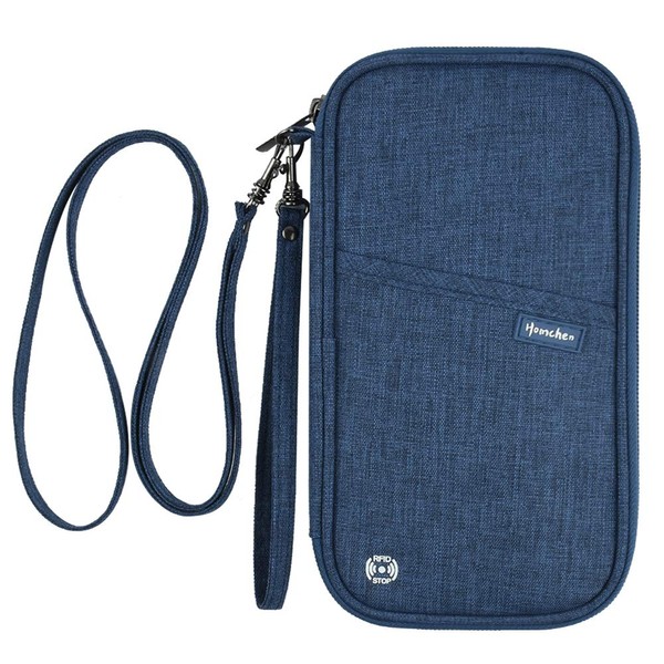 RFID Blocking Travel Passport Wallet Holder, Homchen Document Organiser Case