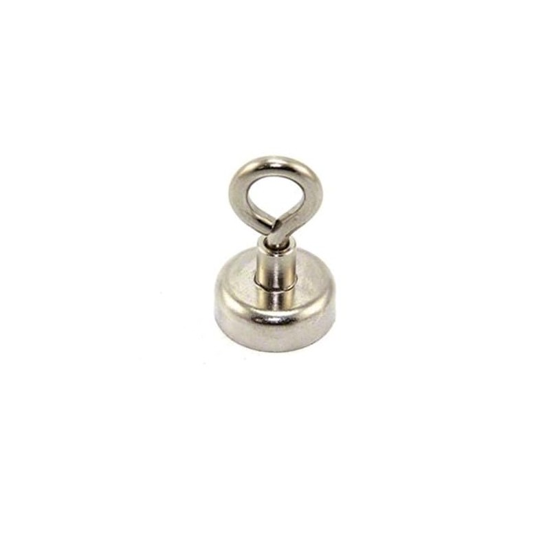 N42 Neodymium Clamping Magnet with M4 Eyebolt - 13/16 in.