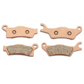 SuperATV Sintered Brake Pads for Can-Am Outlander/Renegade | Replaces OEM # 705601015, 705601014 | Sintered Copper Pads for Extreme Durability | Made with a Steel Backing Plate | Set of 4