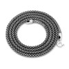 Silvershake Oxidized 2.8mm 925 Sterling Silver Popcorn Chain Necklace 22