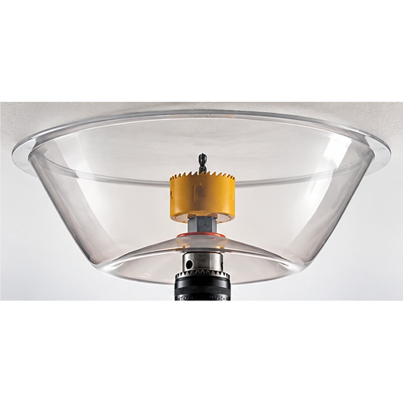 Transparent Hole Saw Dust Collector for Drywall and Ceiling Cutting