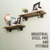 Pipe-Decor.com 1/2 in. x 6 in. Double Flange Shelf Bracket,