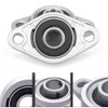 3pcs Flange Ball Bearings KFL08 Mount Bearings Flange Pillow Block