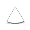 Keewah Pizza Slice Cookie Cutter, 4.5 x 4.3 inch, Stainless
