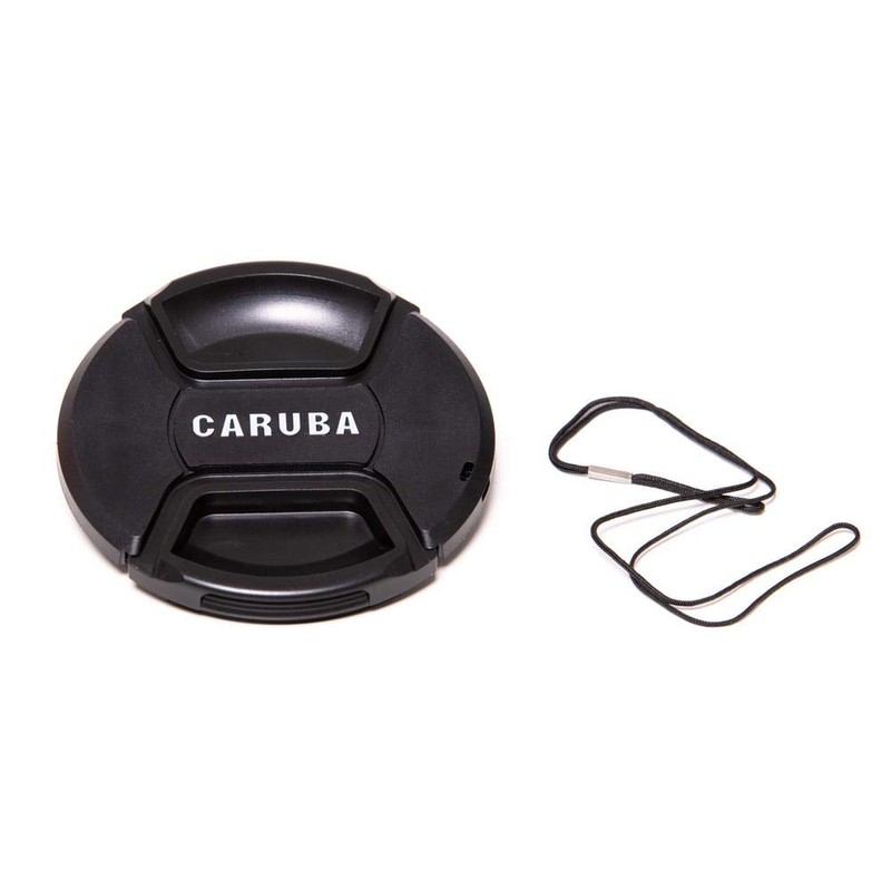 Caruba Clip Cap Lensdop 52mm Lens Cap Black Digital Camera