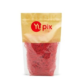 Yupik Strawberry Licorice Laces, 2.2 lb (35.2 oz), Red Candy, Sweet Flavor, Chewy, Spaghetti-Like Candy, Licorice Texture, Fun Treat, Delicious Snack, Ideal for Gifting & Decorating