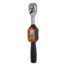 EWM-R-100 1/2'' Drive Mini Digital Torque Wrench Handheld Portable Digital Torque Wrench Large Screen with Backlight Sound LED Alarm Real-time Peak Preset Mode 3 Measuring Modes Four Units Switchable
