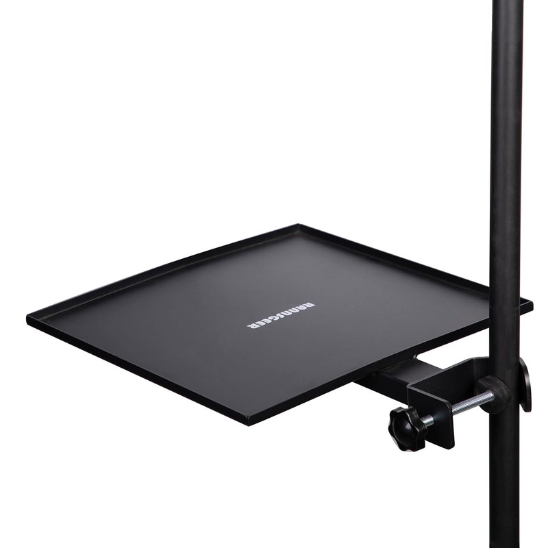 Rannsgeer Heavy Duty Metal Square Tray for Speaker Stand and