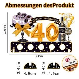 40th Birthday Money Gifts, Confetti 40th Birthday Decoration, 40 Gifts Made of Wood Decoration, Gifts for 40th Birthday Man Woman, Money Gifts 40th Birthday Decoration, for Birthday, Anniversary