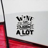ANGDEST CLUB Decal Stickers of Wine A Little Laugh A