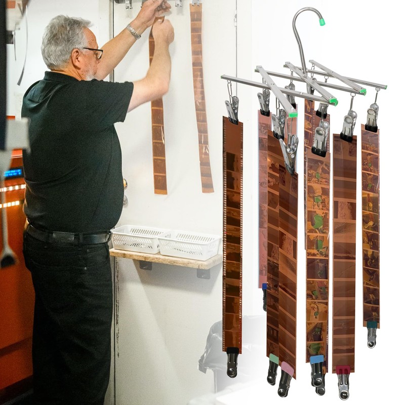 YCCLDIPL Darkroom 120 135 4x5'' Film Stainless Steel Hangers Collapsible