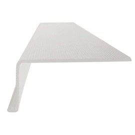 12-1/8" Lens Diffuser Under Cabinet Replacement Cover Narrow L-12-1/8" x W-1-15/16" x H-15/16" Angled Edge