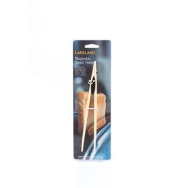 Lakeland Magnetic Wooden Long Reach Toast Tongs - No More Burnt Fingers!