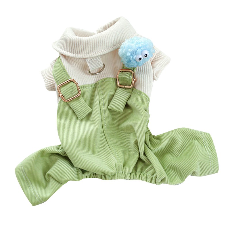 Dog Overalls Keep Warm Free Movement Soft Puppy Jumpsuit Fashionable