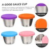 MAGICLULU 1set Sauce Cups with Covers Salad Dressing Containers for
