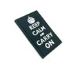 Keep Calm & Carry On Airsoft Patch Black