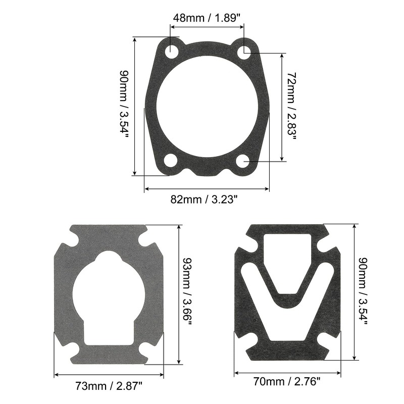 PATIKIL Pad Air Compressor Valve Plate Kit, Paper Replacement Compressor
