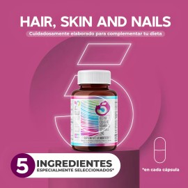 120 Cápsulas - Biotina Colágeno Hidrolizado Vitamina E Zinc Sabor 120 Cápsulas Para 120 Días