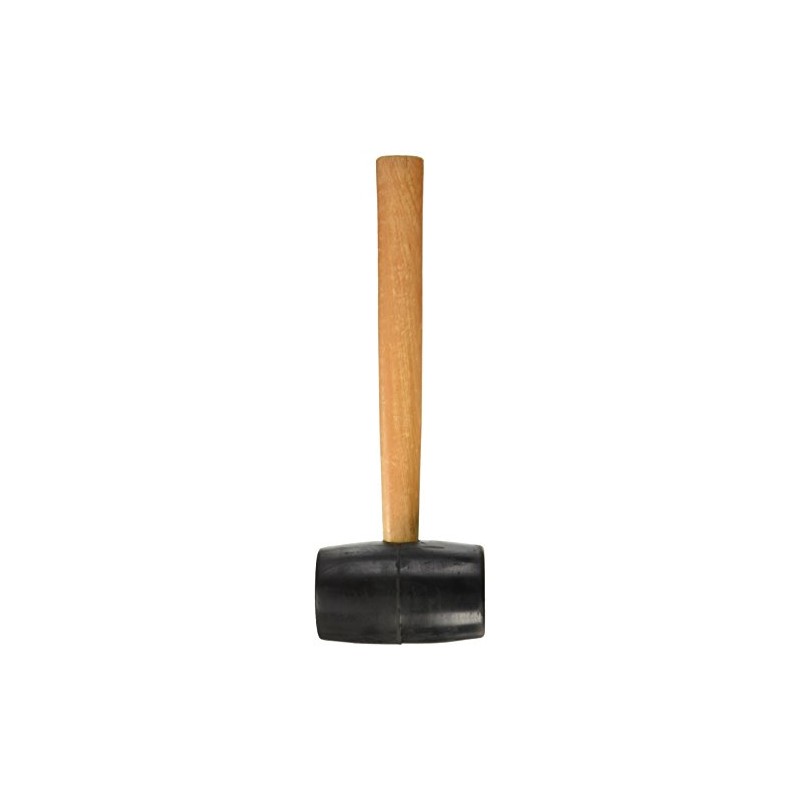Kraft Tool DC809 Rubber Mallet, 24-Ounce, Black